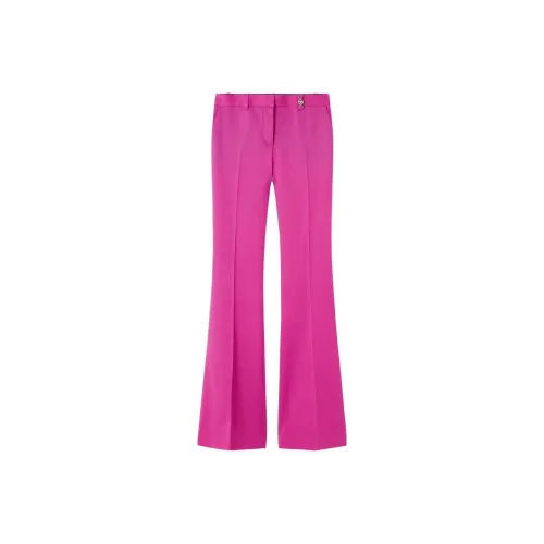 VERSACE Розово-красные Женские брюки для костюма