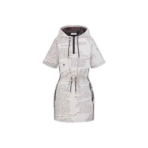 DIOR Короткий рукав платье женский белый