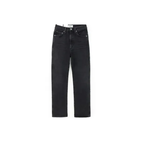 AGOLDE Женские Джинсы Черного Цвета