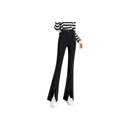 Mo Han Yi Mei Повседневные брюки Женские Черный