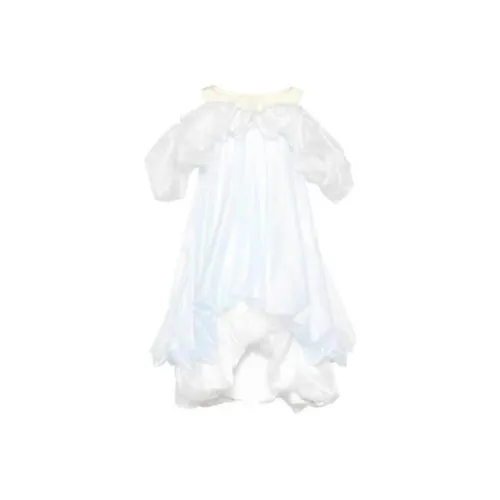 CHICCO MAO Небесно-голубой Женские Короткие Платья с Рукавами