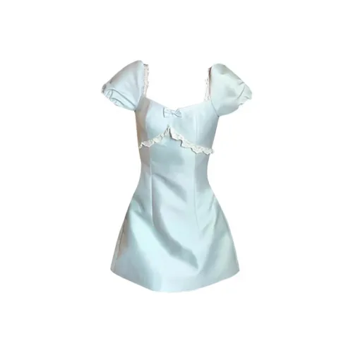 CPAURA Короткое платье с короткими рукавами женское