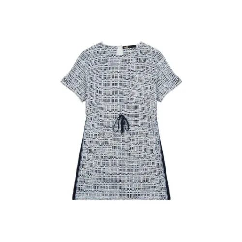Maje Blue Женские Короткие Платья с Рукавами