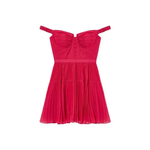 Self Портрет Франция Красный Женские Слиплатья