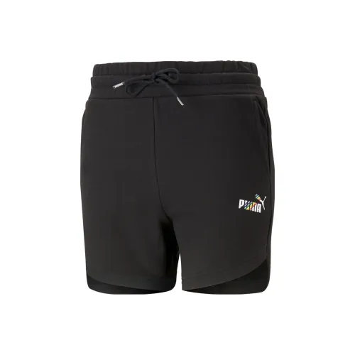 PUMA Шорты Повседневные Шорты Женские Черные