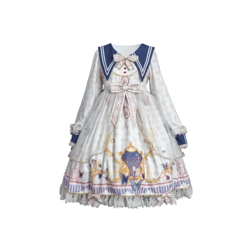 Leopard Kitten Длинное платье с длинными рукавами женское