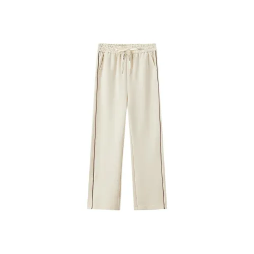 EICHITOO Повседневные брюки Женские Экрю