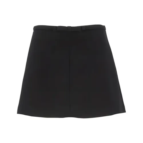 RED VALENTINO Черные Женские Повседневные шорты