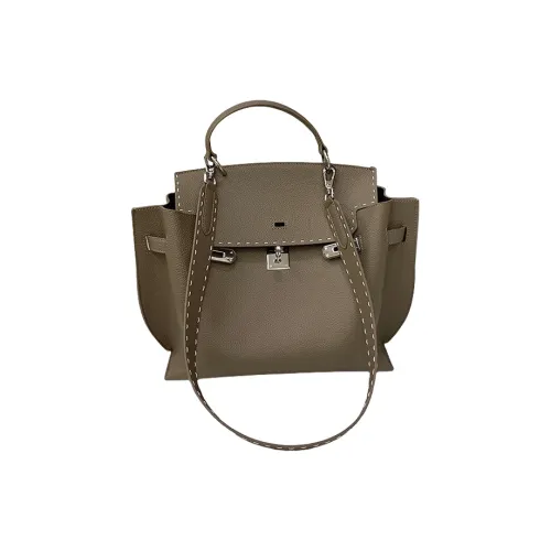 Bullrun Зернистая кожа личи Коровья кожа Сумка через плечо Сумка Женская Эбеновое дерево Черный Слон Серый