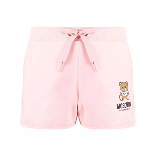 MOSCHINO Розовые Женские Повседневные Шорты