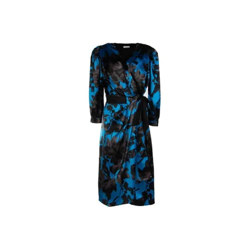 DRIES VAN NOTEN Blue Женские Длинные Рукава Платья