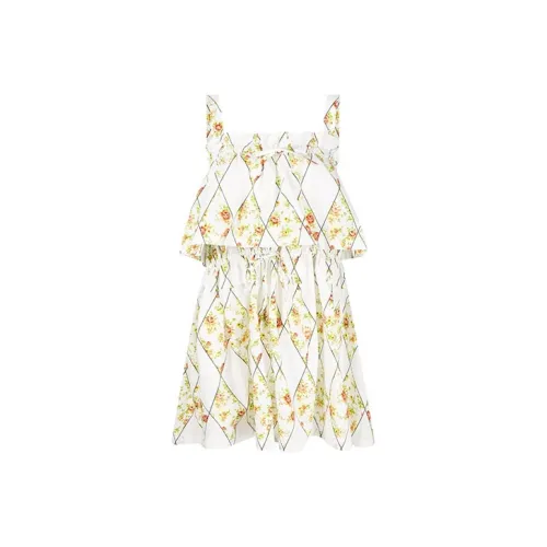MSGM SS22 Slip Платье Женское Желтое