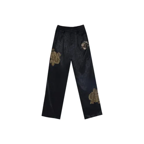 TCH Черные Женские Повседневные Брюки