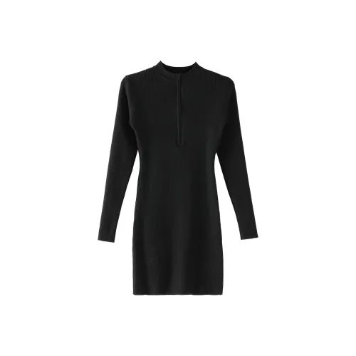 ONE PASS STUDIO Длинное платье с длинными рукавами женское