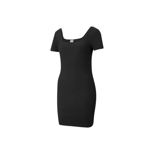 Puma ESS+ Black Женские Короткие Платья с Рукавами