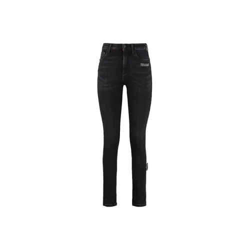 Off Белый FW20 Черный Женские Джинсы
