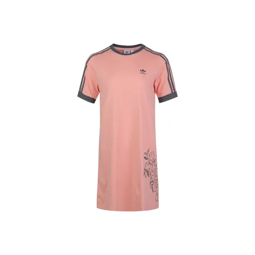 Adidas Originals TEE DRESS Короткий рукав Платье Женское Розовое