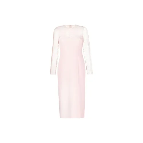 RED VALENTINO Светло-розовый Женские Длинные Платья с Рукавами