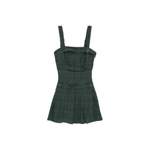 BOY BY BOY Зеленые Женские Платья без рукавов