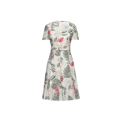GUCCI Короткий рукав Платье Женское Многоцветное