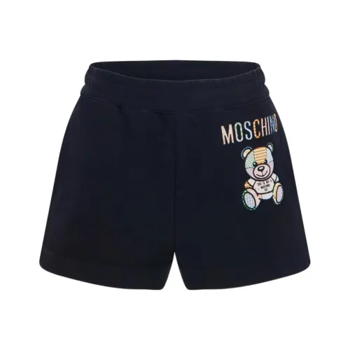 MOSCHINO Черные Женские Повседневные Шорты