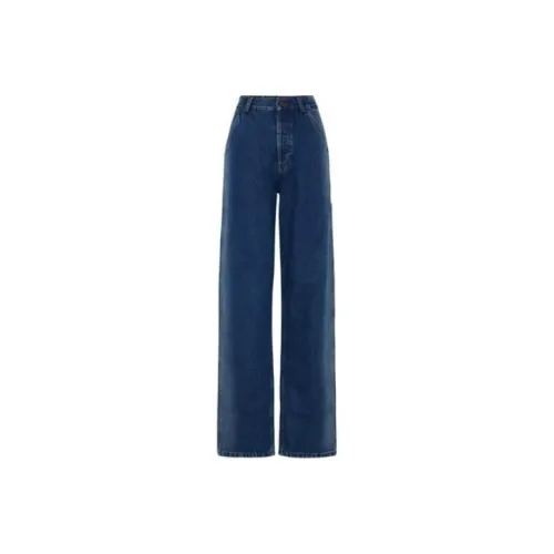 DRIES VAN NOTEN Индиго Женские Джинсы