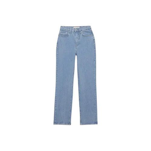 ARITZIA Denim FORUM Rowan CURVE Фигура Супер Hi Step Шов Straight Jean Джинсы Женские Светло-Синий Светло-Синий