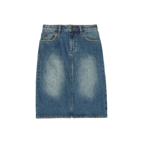 Ed Hardy Индиго E1PDW381 Женские джинсовые длинные юбки