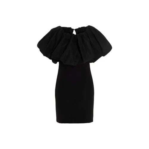 PINKO SS23 Black Женские Короткие Платья с Рукавами