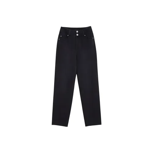 Yiner Черные Женские Джинсы