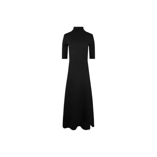 VINCE Black Женские Короткие Платья с Рукавами