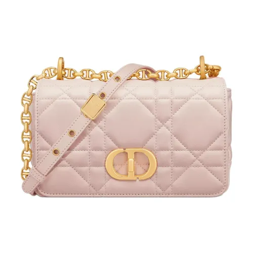 DIOR Caro Овчина Сумка через плечо Маленькая Женская Румяный Розовый