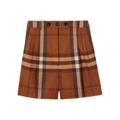 Burberry Повседневные шорты Женские Berry Brown