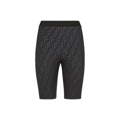 FENDI Черные Женские Повседневные Шорты