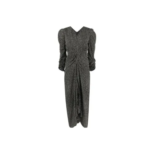 ISABEL MARANT Черное Женское Короткое Платье с Рукавами