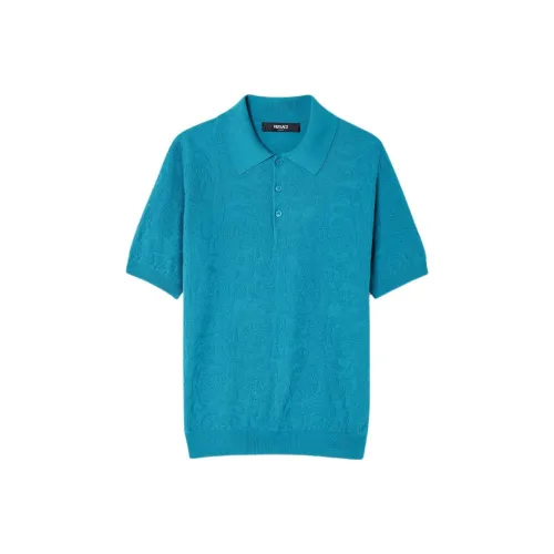 VERSACE Barocco Поло Мужское Синее