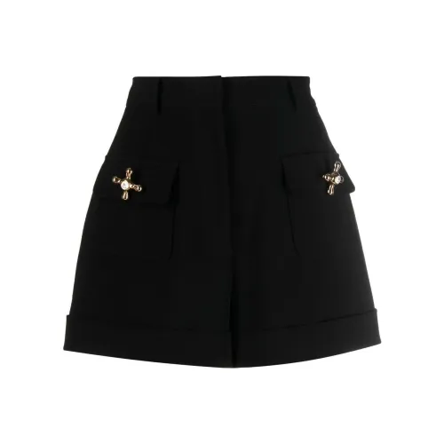 MOSCHINO Черные Женские Повседневные Шорты