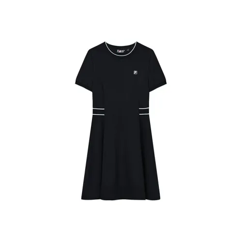 FILA Легендарный синий Женские Платья с коротким рукавом