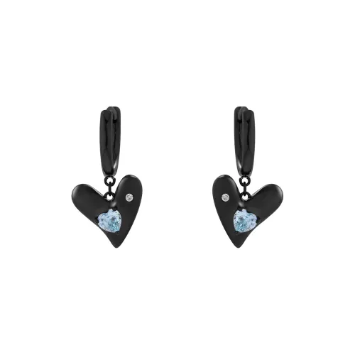 Серьги с камнями "Кончик пальца" из меди женские