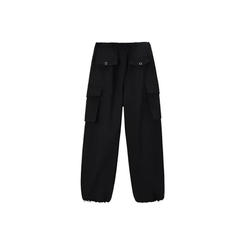 PEACEBIRD Черные Женские Карго Брюки