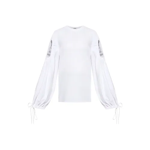 Burberry Рукав буф T Рубашка Женская Белая