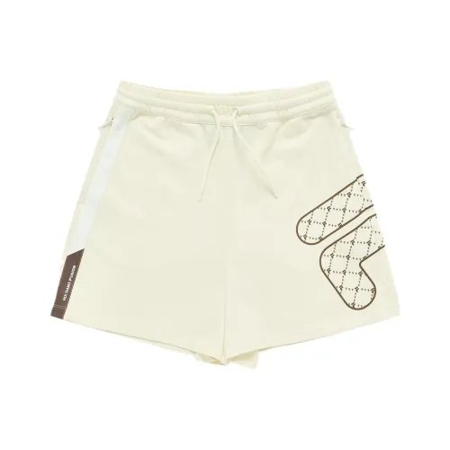 FILA FUSION QR Винтажный Белый Женские Повседневные Шорты