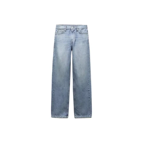ZARA ZW Series Светло-синие Женские Джинсы