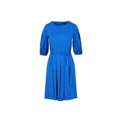 WEEKEND MaxMara Blue Женские Короткие Платья с Рукавами