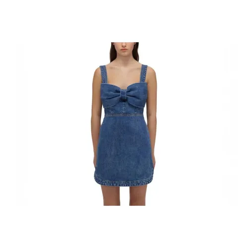 Self Портрет Slip Dress Женское Blue