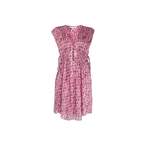 ISABEL MARANT Розовые Женские Платья без рукавов
