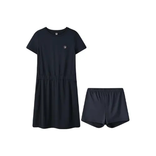 FILA Легендарный синий Женские Платья с коротким рукавом