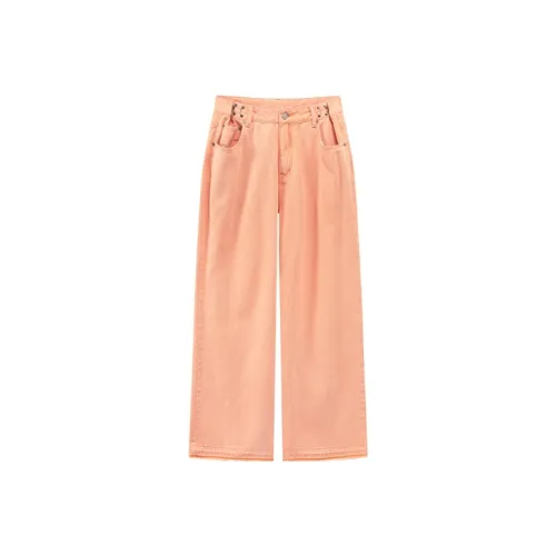 CHUU Оранжево-желтые Женские Джинсы