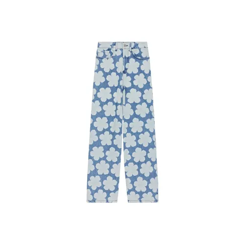 Kenzo X Nigo Hana Dots Limited Collection Женские Джинсы Синие