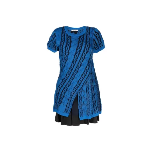 Ports 1961 Короткий рукав Платье Женское Королевский синий